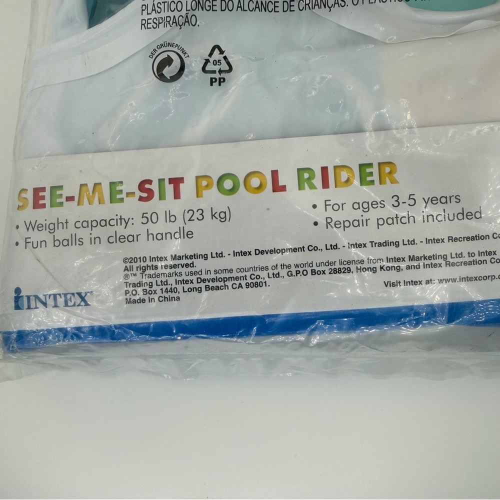 Inflatable Donkey See-Me-Sit Pool Rider - Picture 5 of 5